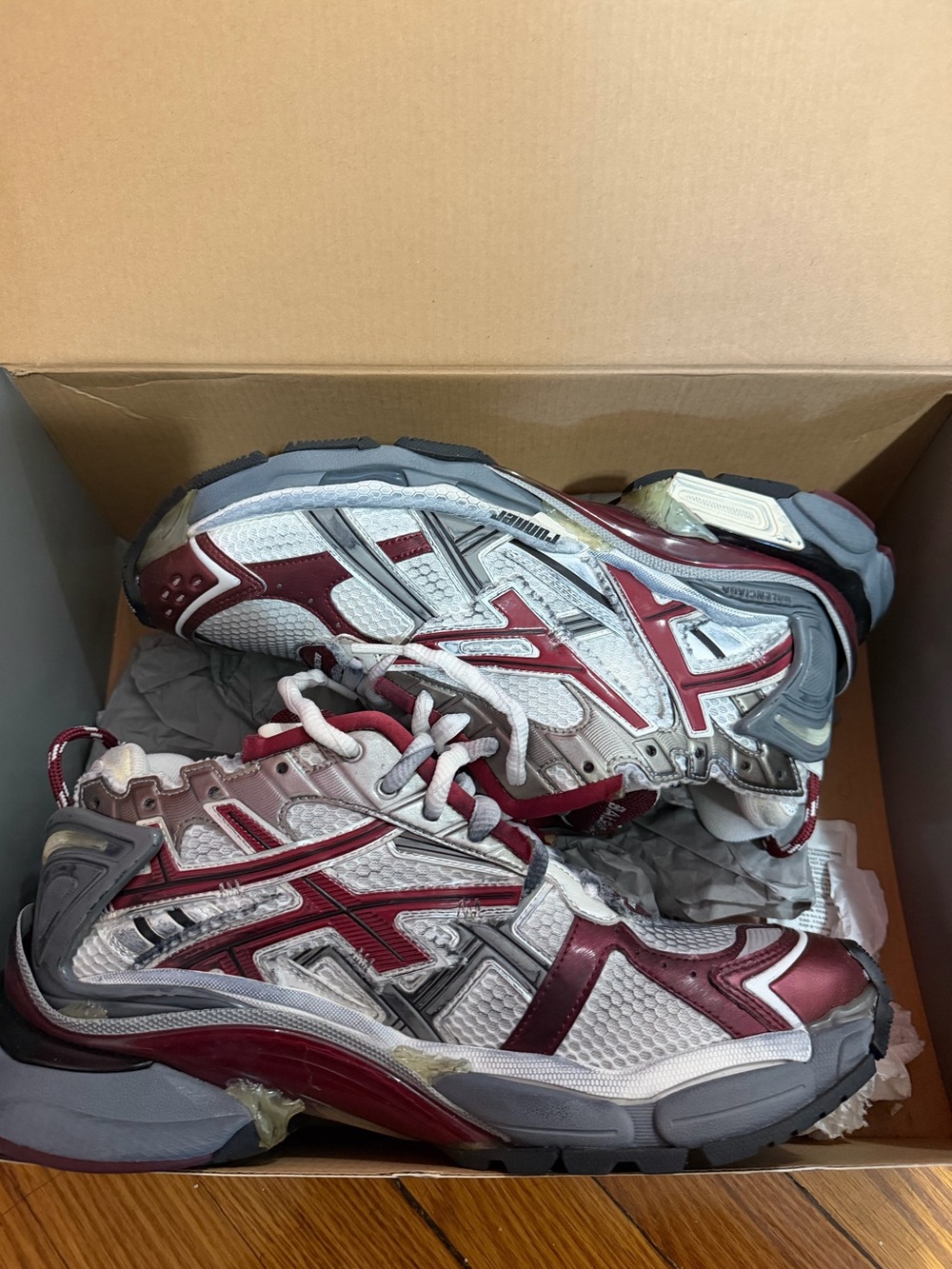 Balenciaga Runner Sneakers “Burgundy” - Picture 2 of 3